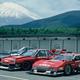 The Skyline Turbo C in front of a Super Silhouette Skyline, making the differences easy to spot. Behind the two red Skylines is the Nissan R383. The R383 had been Nissan’s last prototype effort but it never raced. Masahiro Hasemi helped develop all three of these cars, per his Japanese Wikipedia entry. Photo: Nissan Heritae